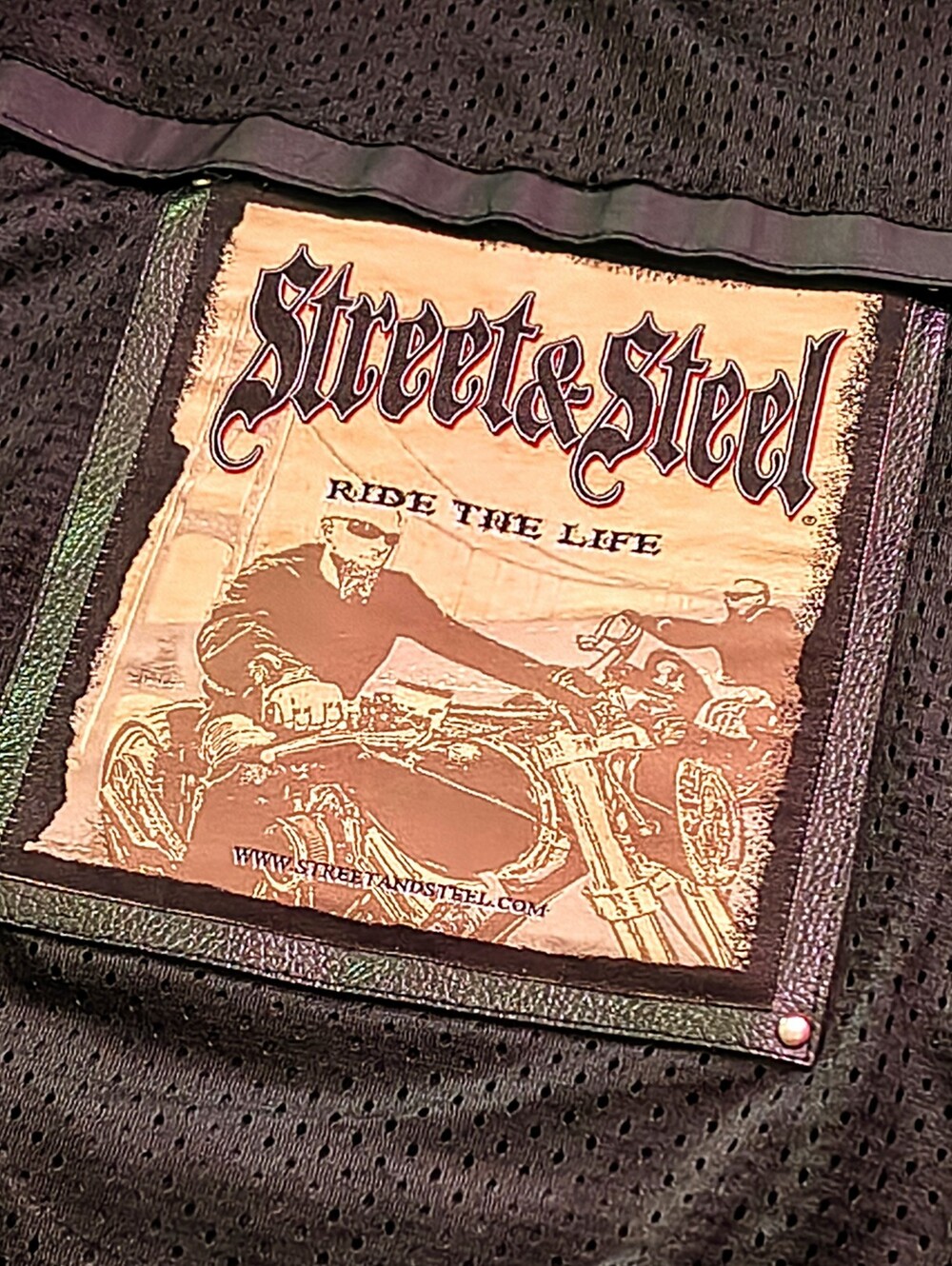 VINTAGE** (2010 Early Edition) "Street & Steel" genuine leather riding jacket .. - Picture 8 of 15